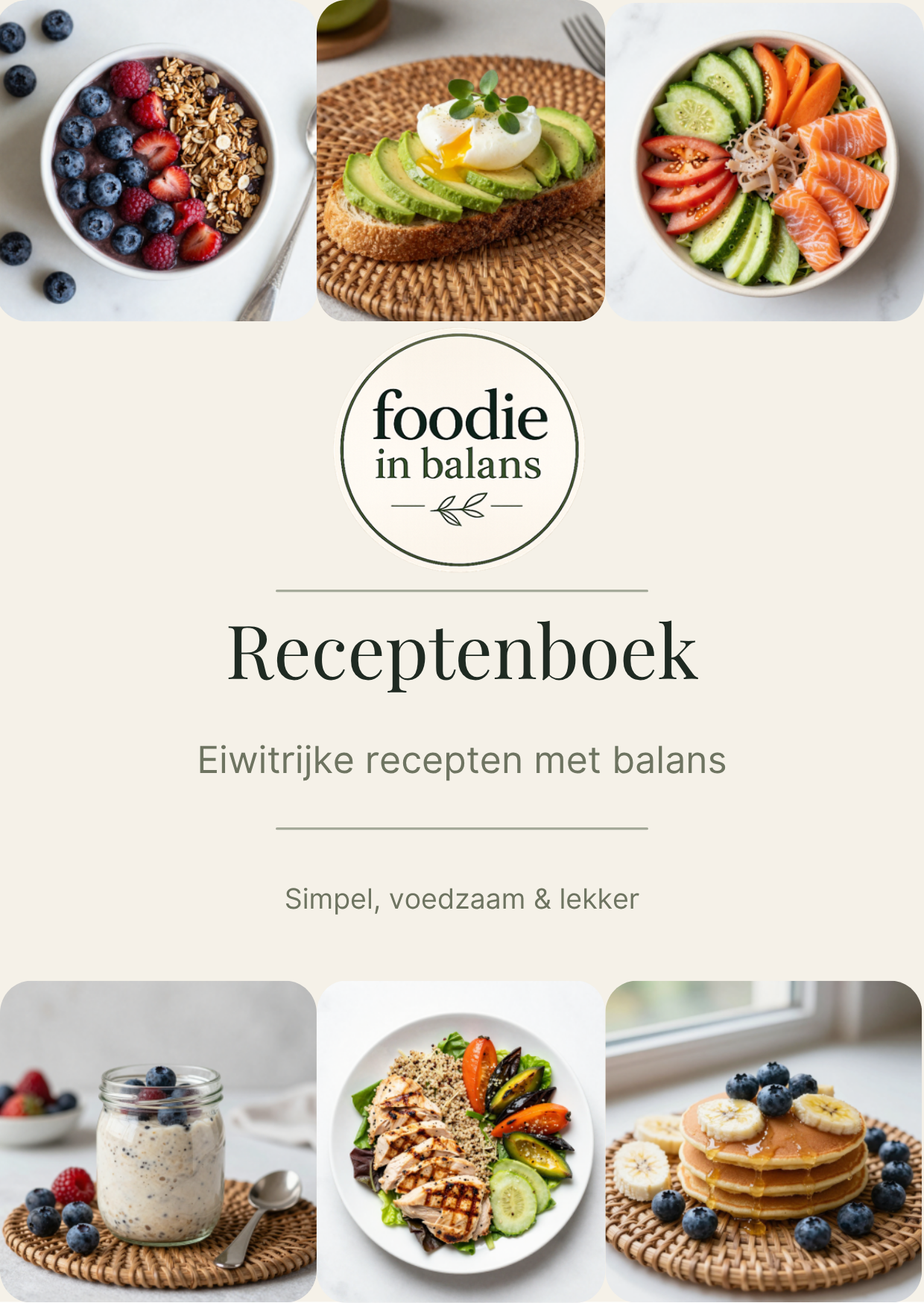 Foodie in Balans Receptenboek cover